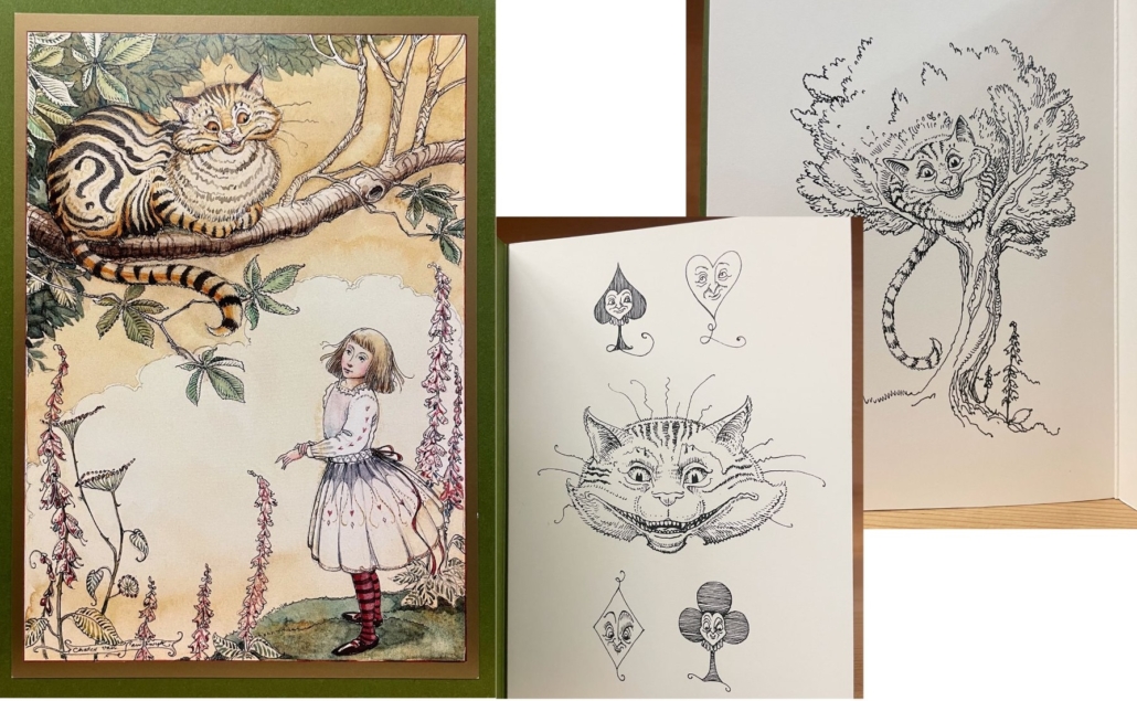 vintage for website - cvs card cheshire cat alice