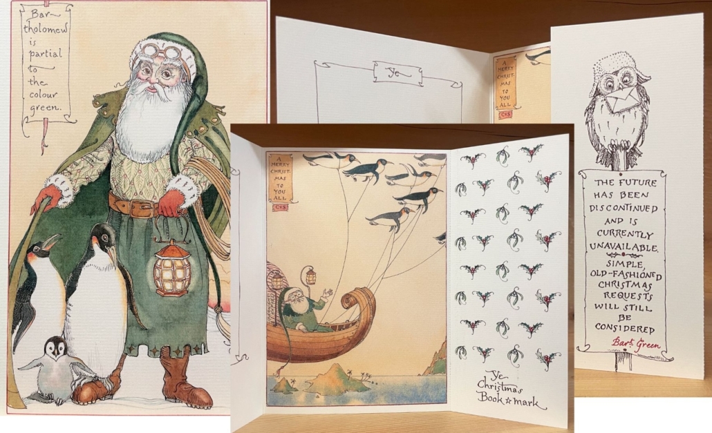 vintage for website - cvs card green father christmas